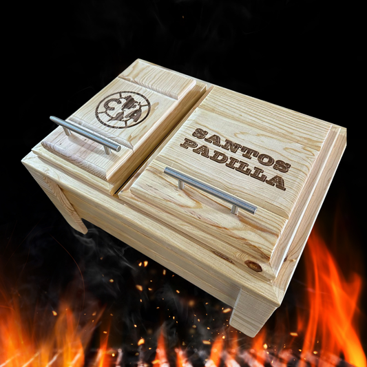 Grill Box doble color natural