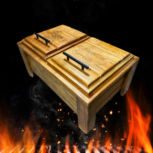 Grill Box triple color nogal
